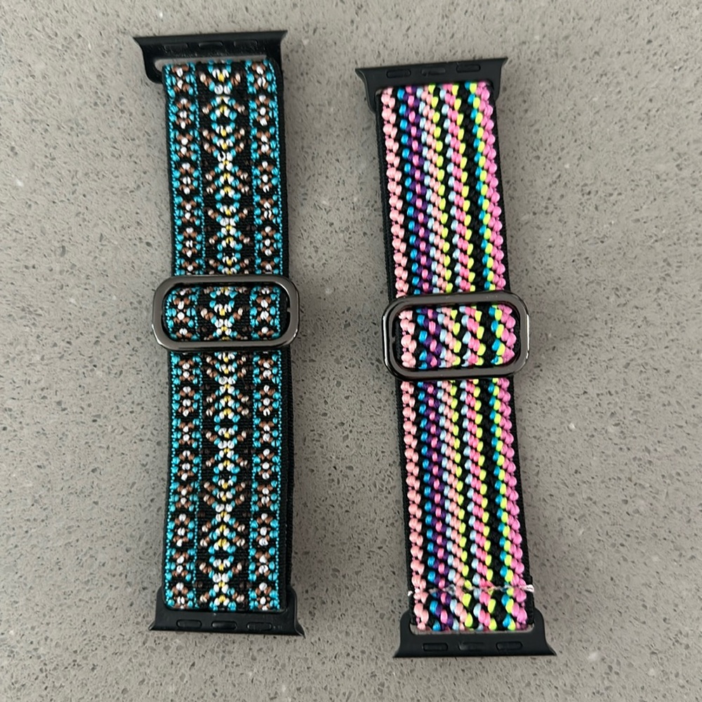 Two IPhone watch bands. New never used